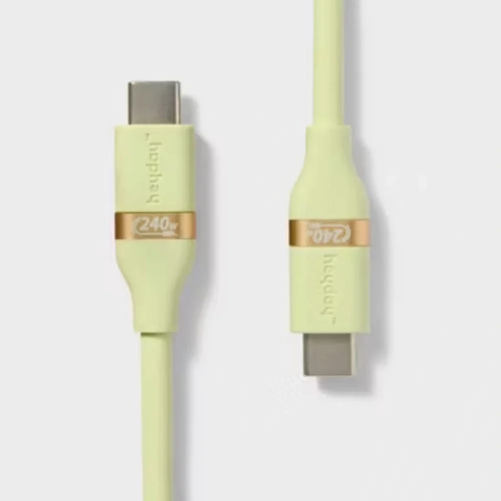 HeyDay 6 Ft long USB C - USB C CHARGER CORD Cable ~ Open Box ~